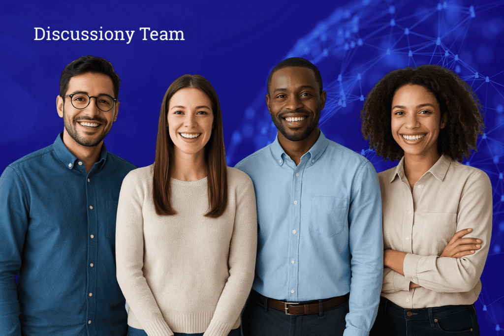 discussiony team members